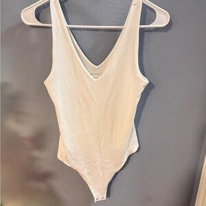 American Eagle Outfitters Cream Bodysuit